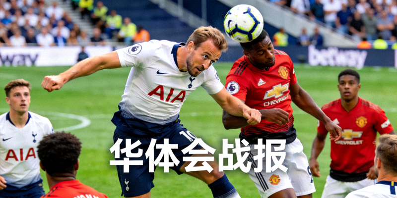 华体会战报热刺对阵曼联比赛中凯恩争抢头球的精彩画面